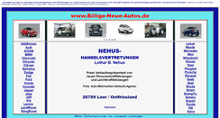 Desktop Screenshot of billige-neue-autos.de
